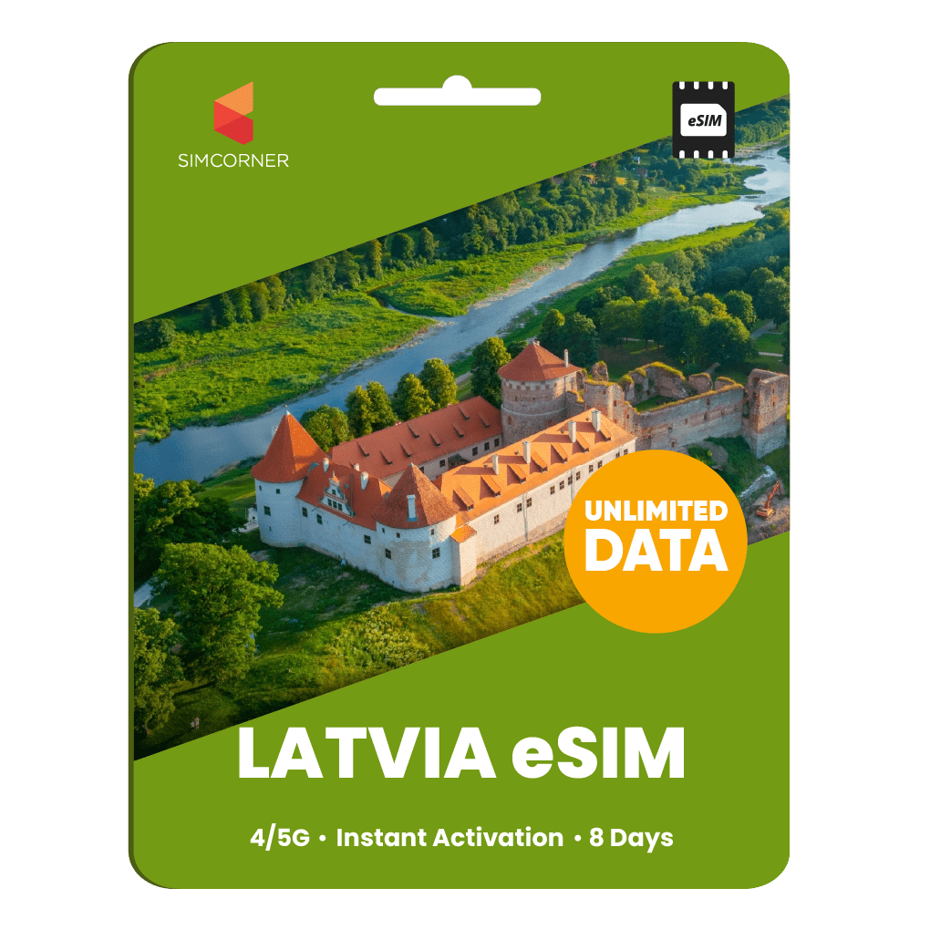 [eSIM] Latvia Unlimited Data - SimCorner
