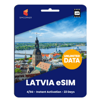 Thumbnail for [eSIM] Latvia Unlimited Data - SimCorner