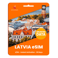 Thumbnail for [eSIM] Latvia Unlimited Data - 30 Days