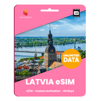 Thumbnail for [eSIM] Latvia Unlimited Data - SimCorner
