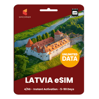 Thumbnail for [eSIM] Latvia Unlimited Data - SimCorner