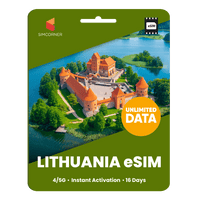 Thumbnail for [eSIM] Lithuania Unlimited Data - SimCorner