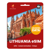 Thumbnail for [eSIM] Lithuania Unlimited Data - SimCorner