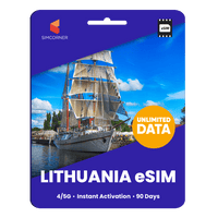 Thumbnail for [eSIM] Lithuania Unlimited Data - SimCorner