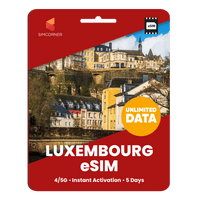 Thumbnail for [eSIM] Luxembourg Unlimited Data - SimCorner