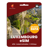 Thumbnail for [eSIM] Luxembourg Unlimited Data - SimCorner