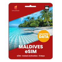 Thumbnail for [eSIM] Maldives Unlimited Data - SimCorner