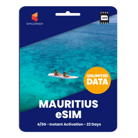Thumbnail for [eSIM] Mauritius Unlimited Data - SimCorner