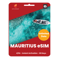 Thumbnail for [eSIM] Mauritius Unlimited Data - SimCorner