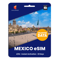 Thumbnail for [eSIM] Mexico Unlimited Data - SimCorner
