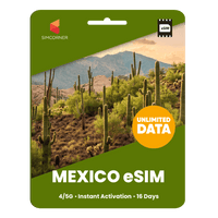 Thumbnail for [eSIM] Mexico Unlimited Data - SimCorner