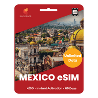 Thumbnail for [eSIM] Mexico Unlimited Data - SimCorner