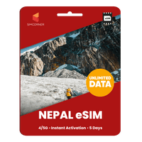 Thumbnail for [eSIM] Nepal Unlimited Data - SimCorner