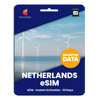 Thumbnail for [eSIM] Netherlands Unlimited Data - SimCorner