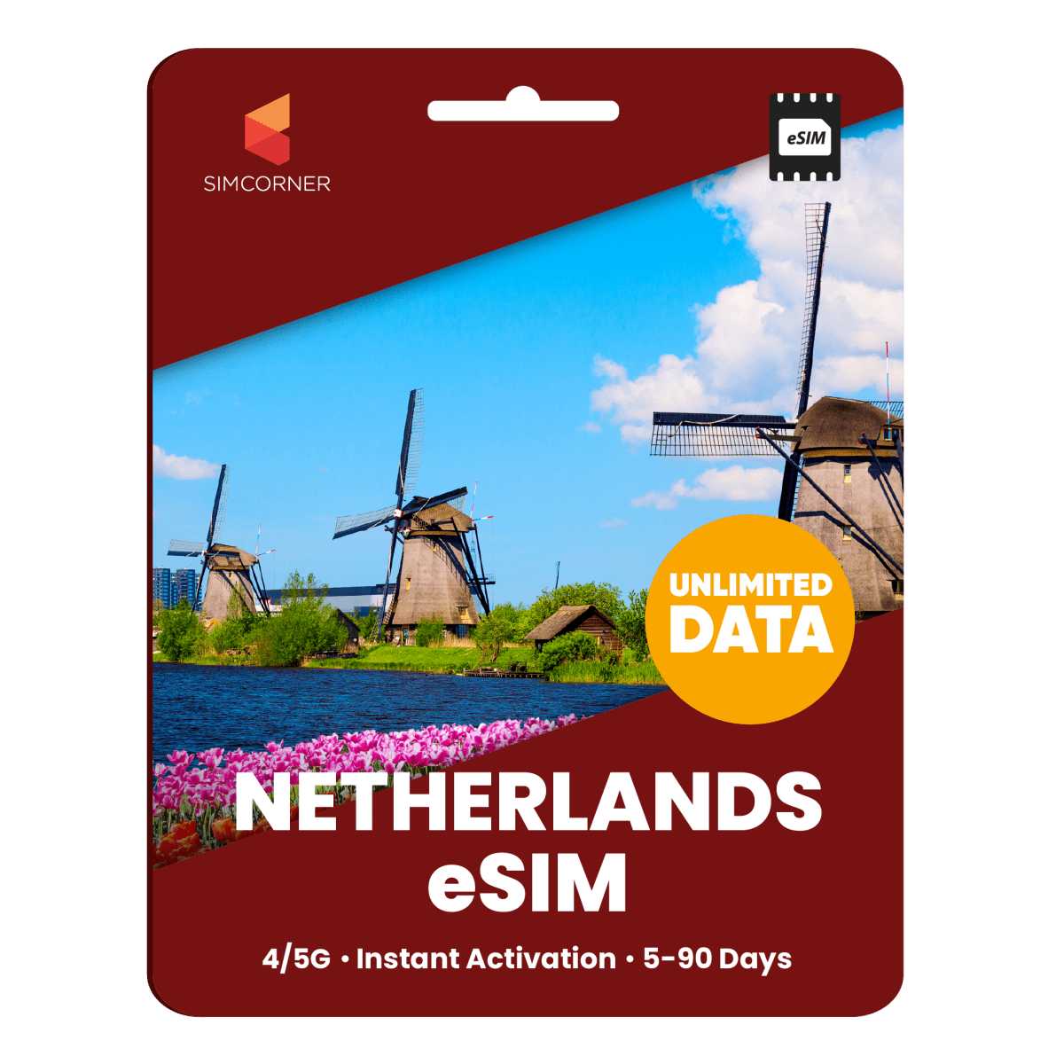 [eSIM] Netherlands Unlimited Data - SimCorner