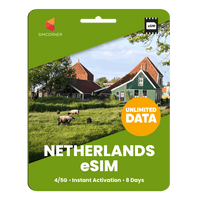 Thumbnail for [eSIM] Netherlands Unlimited Data - SimCorner