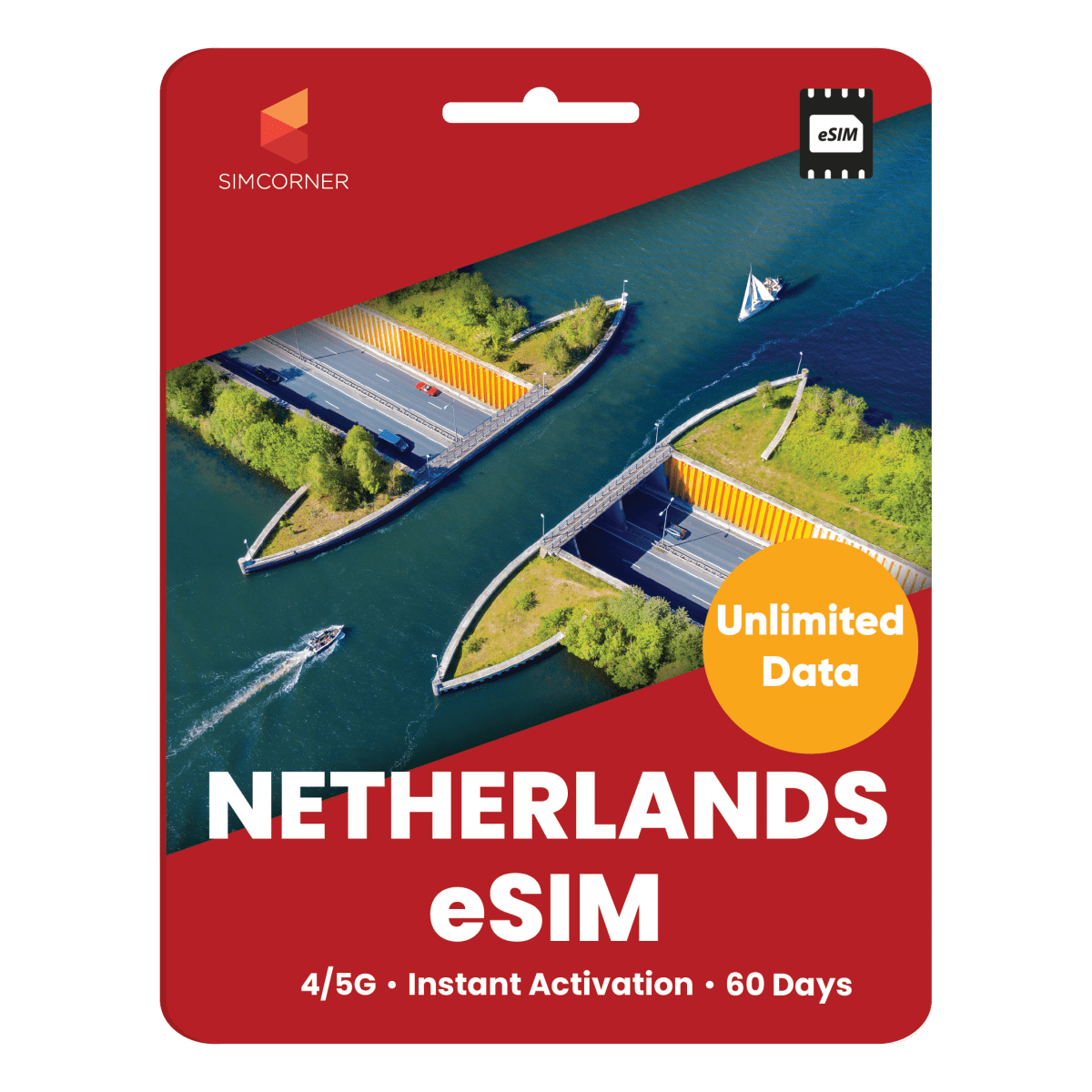 [eSIM] Netherlands Unlimited Data - SimCorner