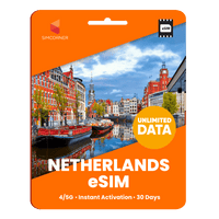 Thumbnail for [eSIM] Netherlands Unlimited Data - SimCorner