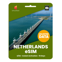 Thumbnail for [eSIM] Netherlands Unlimited Data - SimCorner
