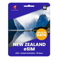 Thumbnail for [eSIM] New Zealand Unlimited Data - SimCorner