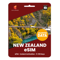 Thumbnail for [eSIM] New Zealand Unlimited Data - SimCorner