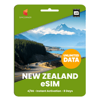 Thumbnail for [eSIM] New Zealand Unlimited Data - SimCorner