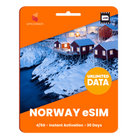 Thumbnail for [eSIM] Norway Unlimited Data - SimCorner