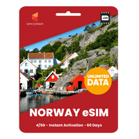Thumbnail for [eSIM] Norway Unlimited Data - SimCorner