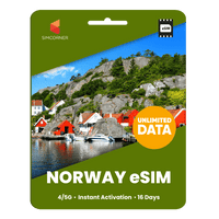 Thumbnail for [eSIM] Norway Unlimited Data - SimCorner