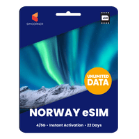 Thumbnail for [eSIM] Norway Unlimited Data - SimCorner