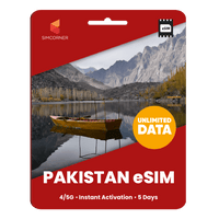 Thumbnail for [eSIM] Pakistan Unlimited Data | SimCorner