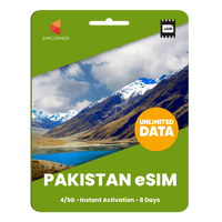 Thumbnail for [eSIM] Pakistan Unlimited Data | SimCorner