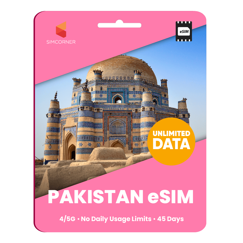 [eSIM] Pakistan Unlimited Data | SimCorner