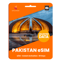 Thumbnail for [eSIM] Pakistan Unlimited Data - 30 Days