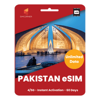 Thumbnail for [eSIM] Pakistan Unlimited Data - SimCorner