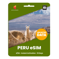 Thumbnail for [eSIM] Peru Unlimited Data - SimCorner