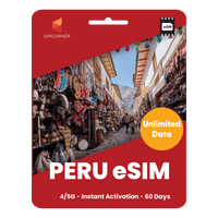 Thumbnail for [eSIM] Peru Unlimited Data - SimCorner