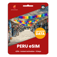 Thumbnail for [eSIM] Peru Unlimited Data - SimCorner