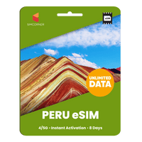 Thumbnail for [eSIM] Peru Unlimited Data - SimCorner