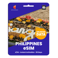Thumbnail for [eSIM] Philippines Unlimited Data - SimCorner