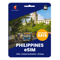 Thumbnail for [eSIM] Philippines Unlimited Data - SimCorner