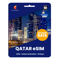 Thumbnail for [eSIM] Qatar Unlimited Data - SimCorner