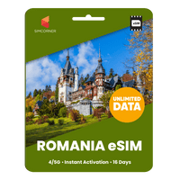 Thumbnail for [eSIM] Romania Unlimited Data - SimCorner