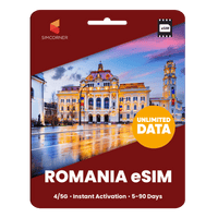 Thumbnail for [eSIM] Romania Unlimited Data - SimCorner
