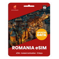 Thumbnail for [eSIM] Romania Unlimited Data - SimCorner