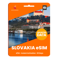 Thumbnail for [eSIM] Slovakia Unlimited Data - 30 Days