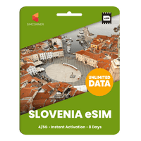 Thumbnail for [eSIM] Slovenia Unlimited Data - SimCorner