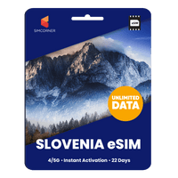 Thumbnail for [eSIM] Slovenia Unlimited Data - SimCorner