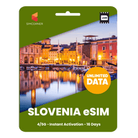 Thumbnail for [eSIM] Slovenia Unlimited Data - SimCorner