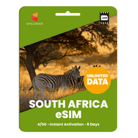 Thumbnail for [eSIM] South Africa Unlimited Data - SimCorner